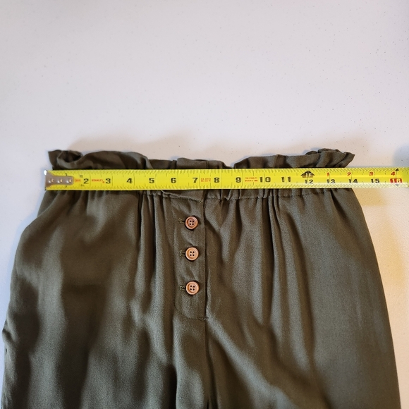 Jackson Rowe Dana Pants High Rise Wide Leg Crop Paperbag Pull On Elastic size xs - Picture 8 of 11